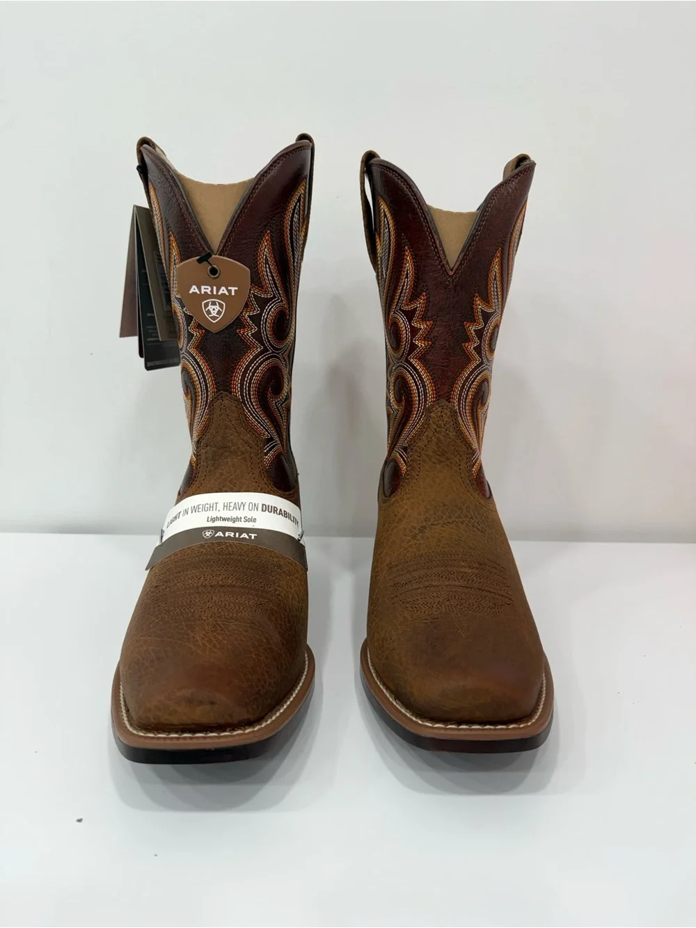 NEW Ariat Stonebrook Boots Western Cowboy Leather ATS Men Size 11 EE Wide